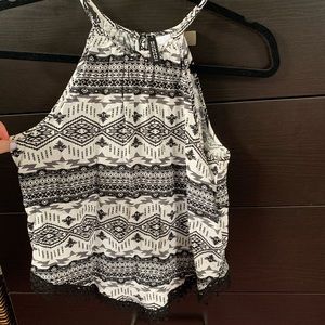 Black and White H&M top